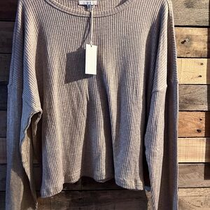 Z Supply Ribbed Long Sleeve Top